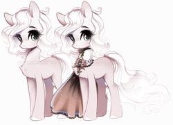 Size: 1280x920 | Tagged: safe, artist:dammmnation, oc, oc only, earth pony, pony, clothes, duo, earth pony oc, eyelashes, female, mare, simple background, white background