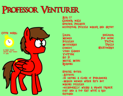 Size: 2074x1620 | Tagged: safe, artist:professorventurer, oc, oc:professor venturer, pegasus, pony, cutie mark, male, needs more saturation, pegasus oc, ponysona, reference sheet, simple background, solo, standing