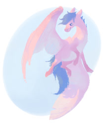 Size: 805x960 | Tagged: safe, artist:bananasmores, firefly, pegasus, pony, g1, simple background, solo, white background