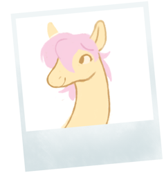 Size: 568x600 | Tagged: safe, artist:bananasmores, part of a set, fluttershy, pegasus, pony, g4, bust, polaroid, smiling, solo