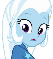Size: 930x1024 | Tagged: safe, artist:fireluigi29, edit, edited screencap, screencap, trixie, human, equestria girls, g4, background removed, female, not a vector, open mouth, simple background, solo, transparent background
