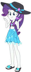 Size: 698x1605 | Tagged: safe, artist:fireluigi29, edit, edited screencap, screencap, rarity, human, equestria girls, equestria girls specials, g4, my little pony equestria girls: better together, my little pony equestria girls: forgotten friendship, background removed, bare shoulders, belly button, female, hat, not a vector, rarity's blue sarong, rarity's purple bikini, sandals, simple background, sleeveless, solo, sun hat, transparent background