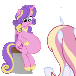 Size: 4000x4000 | Tagged: safe, artist:chelseawest, princess skyla, oc, oc:mistral violet, alicorn, pony, g4, adult, alicorn oc, animated, facing away, female, fetus, horn, linea nigra, multiple pregnancy, offspring, older, older skyla, parent:princess cadance, parent:princess skyla, parent:shining armor, parents:canon x oc, parents:shiningcadance, pregnant, siblings, simple background, sisters, sitting, transparent background, twins, umbilical cord, uterus, wings, x-ray