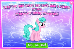 Size: 1031x688 | Tagged: safe, gameloft, aquamarine, earth pony, pony, g4, advertisement, female, mare, older aquamarine, solo