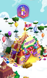 Size: 335x551 | Tagged: safe, gameloft, ponyacci, g4, my little pony: magic princess, balloon, circus, the anonymous campsite