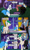 Size: 1920x3168 | Tagged: safe, artist:alexdti, rarity, oc, oc:aqua lux, oc:brainstorm (alexdti), oc:purple creativity, oc:star logic, oc:warm focus, pegasus, pony, unicorn, comic:quest for friendship, g4, bandage, bowtie, bush, clothes, comic, dialogue, dress, ears back, eye contact, female, glasses, glowing, glowing horn, grammar error, grin, high res, hoof hold, hooves, horn, lidded eyes, looking at each other, looking at someone, looking back, magic, male, mare, necktie, onomatopoeia, open mouth, open smile, outdoors, pegasus oc, pointing, raised hoof, shoulder angel, shoulder devil, smiling, speech bubble, stallion, tail, telekinesis, two toned mane, two toned tail, unicorn oc, wall of tags