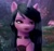 Size: 640x600 | Tagged: safe, edit, edited screencap, editor:preservedplumbo, screencap, izzy moonbow, pony, unicorn, g5, my little pony: a new generation, alternate hairstyle, black lipstick, black mane, collar, eyeshadow, goth, goth izzy, lipstick, makeup, solo