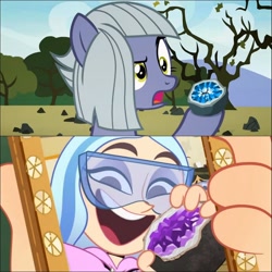 Size: 2048x2048 | Tagged: safe, limestone pie, human, pony, g4, andrea davenport, disney, geode, high res, the ghost and molly mcgee, tree
