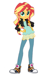 Size: 1280x2048 | Tagged: safe, artist:mlpfan3991, artist:sugar-loop, edit, vector edit, sunset shimmer, human, equestria girls, g4, game stream, my little pony equestria girls: better together, clothes, converse, female, game stream outfit, hand on hip, shoes, simple background, sneakers, solo, transparent background, vector