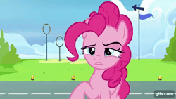 Size: 640x360 | Tagged: safe, screencap, pinkie pie, spitfire, earth pony, pegasus, pony, g4, season 7, secrets and pies, animated, clothes, duo, eyes closed, female, flying, gif, gifs.com, goggles, mare, open mouth, open smile, smiling, spread wings, uniform, wings, wonderbolts uniform