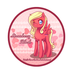 Size: 1500x1500 | Tagged: safe, artist:churobu, oc, oc only, pegasus, pony, one eye closed, pegasus oc, simple background, solo, transparent background, wings, wink
