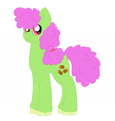 Size: 1900x1999 | Tagged: safe, artist:queenderpyturtle, oc, oc:biscotti, earth pony, pony, adopted offspring, male, parent:applejack, parent:coloratura, parents:rarajack, simple background, solo, stallion, white background