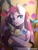 Size: 768x1024 | Tagged: safe, artist:mugitya012, pinkie pie, sir lintsalot, earth pony, pony, g4, female, hat, looking at you, mare, party hat, pinkamena diane pie