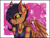 Size: 4000x3000 | Tagged: safe, artist:ze-dusty, oc, oc:whirlwind dust, bat pony, undead, vampire, vampony, abstract background, bat eyes, bat pony oc, bat wings, black sclera, clothes, colored sketch, high res, hybrid wings, tank top, wings