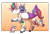 Size: 1704x1148 | Tagged: safe, artist:inuhoshi-to-darkpen, cloudpuff, hitch trailblazer, izzy moonbow, sunny starscout, zipp storm, dog, earth pony, flying pomeranian, pegasus, pomeranian, pony, unicorn, g5, making a foal of me, my little pony: tell your tale, spoiler:g5, spoiler:my little pony: tell your tale, spoiler:tyts01e15, age regression, annoyed, baby, baby pony, biting, cheek fluff, chest fluff, cloudbetes, colt, colt hitch trailblazer, cross-popping veins, cute, ear fluff, feathered fetlocks, female, filly, filly izzy moonbow, filly sunny starscout, foal, hitchbetes, izzybetes, leg fluff, male, mare, nom, open mouth, open smile, puppy, smiling, sunnybetes, unamused, winged dog, younger, zipp storm is not amused