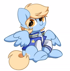 Size: 2580x2635 | Tagged: safe, artist:kittyrosie, oc, oc only, pegasus, pony, high res, pegasus oc, simple background, solo, white background
