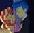 Size: 1220x1200 | Tagged: safe, artist:daichigatari, flash sentry, sunset shimmer, human, equestria girls, g4, blushing, dancing, duo, female, male, ship:flashimmer, shipping, straight