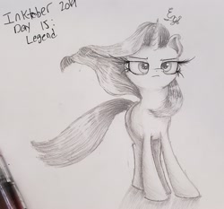 Size: 2049x1913 | Tagged: safe, artist:engi, starlight glimmer, pony, unicorn, g4, the ending of the end, pencil drawing, simple background, solo, traditional art