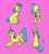 Size: 2481x2735 | Tagged: safe, artist:alumx, lemon hearts, pony, unicorn, g4, female, high res, mare, pink background, simple background, sitting, solo