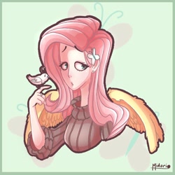 Size: 1000x1000 | Tagged: artist needed, source needed, safe, fluttershy, human, g4, female, humanized, solo