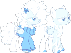 Size: 2886x2174 | Tagged: safe, artist:kurosawakuro, oc, oc only, oc:snowy weather, pegasus, pony, bald, base used, clothes, female, high res, mare, simple background, solo, sweater, transparent background