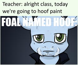 Size: 1280x1066 | Tagged: safe, artist:moonatik, oc, oc only, oc:hoof ehrmantrot, pony, beard, better call saul, breaking bad, clothes, facial hair, male, meme, mike ehrmantraut, ponified, ponified meme, solo, stallion, text