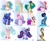 Size: 2509x2079 | Tagged: safe, gameloft, cozy glow, discord, grogar, princess cadance, princess celestia, princess flurry heart, princess luna, princess skystar, queen novo, rain shine, twilight sparkle, alicorn, pony, g4, my little pony: the movie, the last problem, alicornified, armor, bat wings, cozycorn, cyrillic, giant demon alicorn cozy glow, high res, older, older flurry heart, older twilight, older twilight sparkle (alicorn), princess twilight 2.0, race swap, twilight sparkle (alicorn), wings