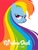 Size: 960x1280 | Tagged: safe, alternate version, artist:michael de pippo, part of a set, rainbow dash, pegasus, pony, g4, official, bust, comic con, female, mare, portrait, poster, solo