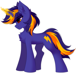Size: 3542x3366 | Tagged: safe, artist:airiniblock, oc, oc only, oc:vajr, pony, unicorn, chest fluff, ear fluff, high res, simple background, solo, transparent background