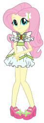 Size: 371x1024 | Tagged: safe, artist:mlgskittles, fluttershy, human, equestria girls, g4, my little pony equestria girls: legend of everfree, clothes, dress, pigeon toed, shoes, simple background, solo, transparent background, vector