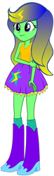 Size: 497x1605 | Tagged: safe, oc, oc only, oc:thunderbreeze, human, equestria girls, g4, my little pony equestria girls, boots, clothes, high heel boots, shirt, shoes, simple background, skirt, socks, solo, transparent background