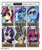 Size: 1715x2048 | Tagged: safe, artist:husdur, minuette, pinkie pie, rarity, roseluck, trixie, zecora, earth pony, pony, unicorn, zebra, g4, blushing, challenge, choker, eyes closed, grin, heart eyes, lidded eyes, looking at you, pinkamena diane pie, six fanarts, smiling, spiked choker, wingding eyes