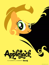 Size: 1240x1652 | Tagged: safe, artist:michael de pippo, part of a set, applejack, earth pony, pony, g4, official, bust, comic con, female, mare, portrait, poster, solo