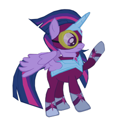 Size: 1280x1361 | Tagged: safe, artist:benpictures1, masked matter-horn, twilight sparkle, alicorn, pony, g4, power ponies (episode), cute, female, inkscape, masked matter-horn costume, power ponies, simple background, solo, transparent background, twiabetes, twilight sparkle (alicorn), vector