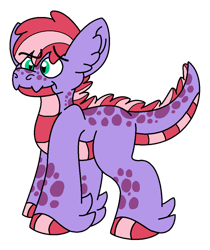 Size: 838x1000 | Tagged: safe, artist:scribble-dragon, oc, oc only, oc:gem candy, dracony, hybrid, interspecies offspring, male, offspring, parent:rarity, parent:spike, parents:sparity, simple background, solo, transparent background