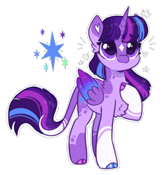 Size: 1757x1898 | Tagged: safe, artist:moccabliss, twilight sparkle, alicorn, classical unicorn, pony, unicorn, g4, alternate design, base used, cloven hooves, cute, headcanon in the description, hoof on chest, horn, leonine tail, simple background, solo, transparent background, twiabetes, twilight sparkle (alicorn), unshorn fetlocks