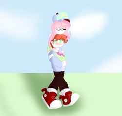 Size: 2000x1900 | Tagged: safe, fluttershy, equestria girls, cap, clothes, crossover, hat, hoodie