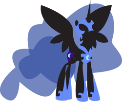 Size: 2658x2257 | Tagged: safe, artist:alicornoverlord, nightmare moon, alicorn, pony, female, high res, mare, simple background, solo, transparent background