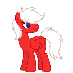 Size: 2000x2000 | Tagged: safe, artist:ponkus, oc, oc only, oc:coke, pegasus, pony, folded wings, full body, high res, hooves, lidded eyes, male, pegasus oc, show accurate, simple background, smiling, solo, stallion, standing, tail, transparent background, wings
