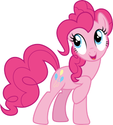 Size: 3000x3303 | Tagged: safe, artist:cloudy glow, pinkie pie, earth pony, pony, g4, the cutie map, .ai available, cute, diapinkes, high res, simple background, solo, transparent background, vector