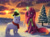 Size: 2800x2055 | Tagged: safe, artist:magfen, oc, oc only, oc:cosima, pony, unicorn, clothes, high res, scarf, snow, snowfall, snowpony, solo, striped scarf, tree, winter