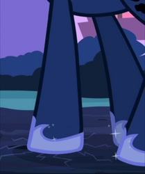 Size: 800x958 | Tagged: safe, screencap, princess luna, alicorn, pony, g4, luna eclipsed, cropped, goddess, helmet, hooves, legs, pictures of legs, stomp, stomping