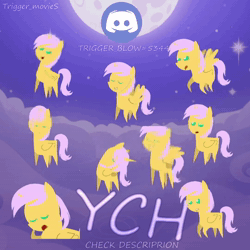 Size: 1080x1080 | Tagged: safe, artist:trigger_movies, oc, oc only, alicorn, pony, animated, sticker, sticker pack, sticker set, webm, ych animation, ych example, your character here
