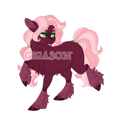 Size: 2427x2300 | Tagged: safe, artist:gigason, oc, oc:cherry red, earth pony, pony, female, high res, magical lesbian spawn, mare, obtrusive watermark, offspring, parent:cheerilee, parent:cherry jubilee, parents:cherrylee, simple background, solo, transparent background, watermark