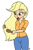 Size: 1300x2000 | Tagged: safe, artist:mkogwheel, applejack, human, g4, brush, brushing, female, hair tie, hairbrush, humanized, loose hair, mouth hold, simple background, solo, white background