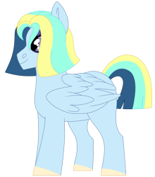 Size: 1585x1800 | Tagged: safe, artist:moonert, oc, oc only, pegasus, pony, colored hooves, male, pegasus oc, simple background, smiling, solo, stallion, transparent background, wings