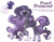 Size: 2850x2250 | Tagged: safe, artist:henori_artist, fleur-de-lis, nightmare rarity, oc, pony, unicorn, g4, ethereal mane, female, fusion, grin, high res, hoof polish, mare, raised hoof, simple background, smiling, starry mane, white background