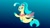 Size: 3264x1836 | Tagged: safe, artist:the double u, princess skystar, seapony (g4), g4, my little pony: the movie, blue background, female, fins, gradient background, ocean, simple background, smiling, solo, underwater, water, waving at you