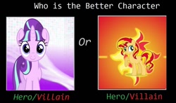Size: 1144x672 | Tagged: safe, editor:swiftgaiaithebrony, starlight glimmer, sunset shimmer, g4
