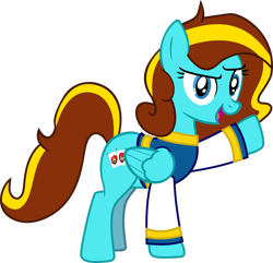 Size: 2495x2403 | Tagged: safe, artist:skyheartpegasister, oc, oc only, oc:ilovekimpossiblealot, pegasus, pony, high res, let's go and meet john de lancie, pegasus oc, simple background, solo, tail, transparent background, two toned mane, two toned tail, vector